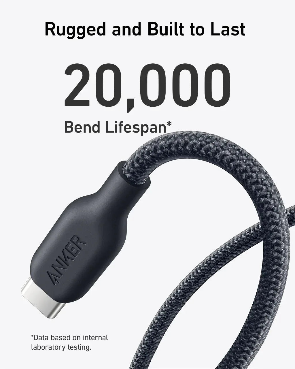 Anker 543 USB-C Cable Bio-Braided 6 ft - product view 5