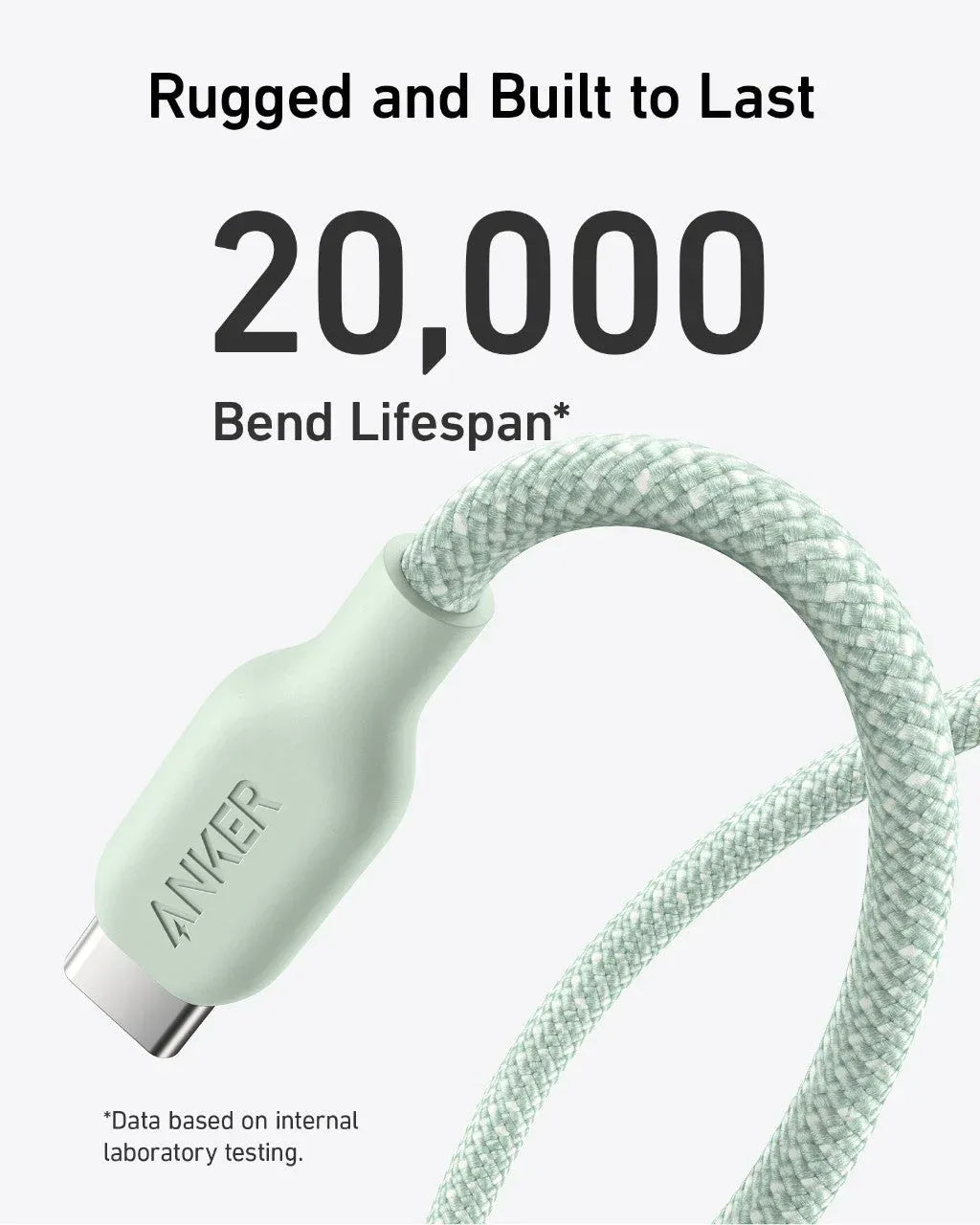 Anker 543 USB-C to USB-C Cable (Bio-Braided,6 ft) - Snagva