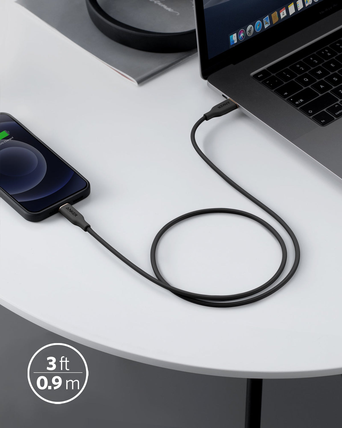 Anker 641 Lightning Cable Flow 3 ft - product view 5