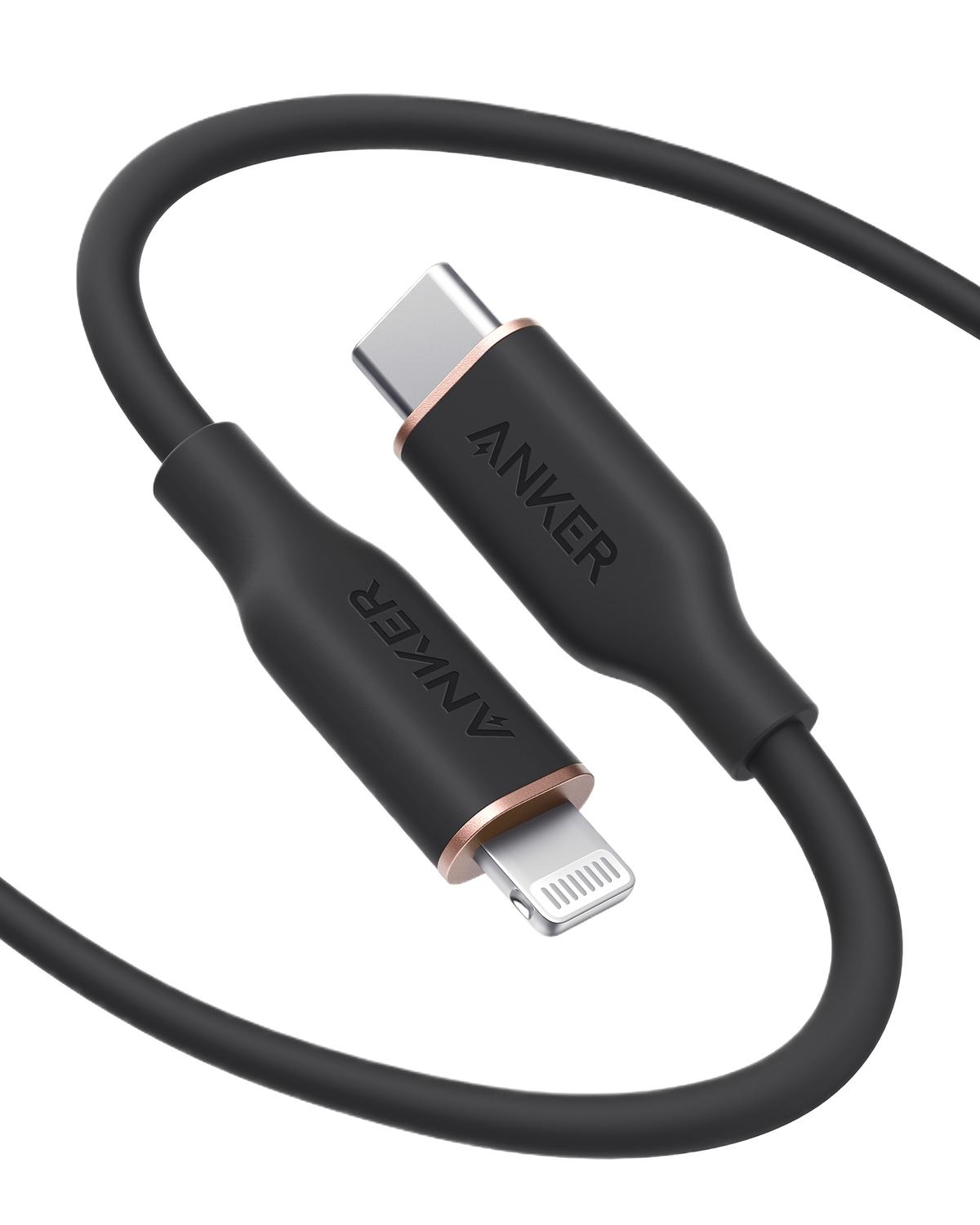 Anker 641 USB-C to Lightning Cable (Flow, 3 ft Silicone)