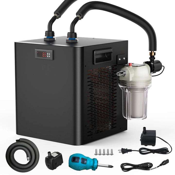 Snagva Cold Plunge Chiller unit with hose pump and fittings