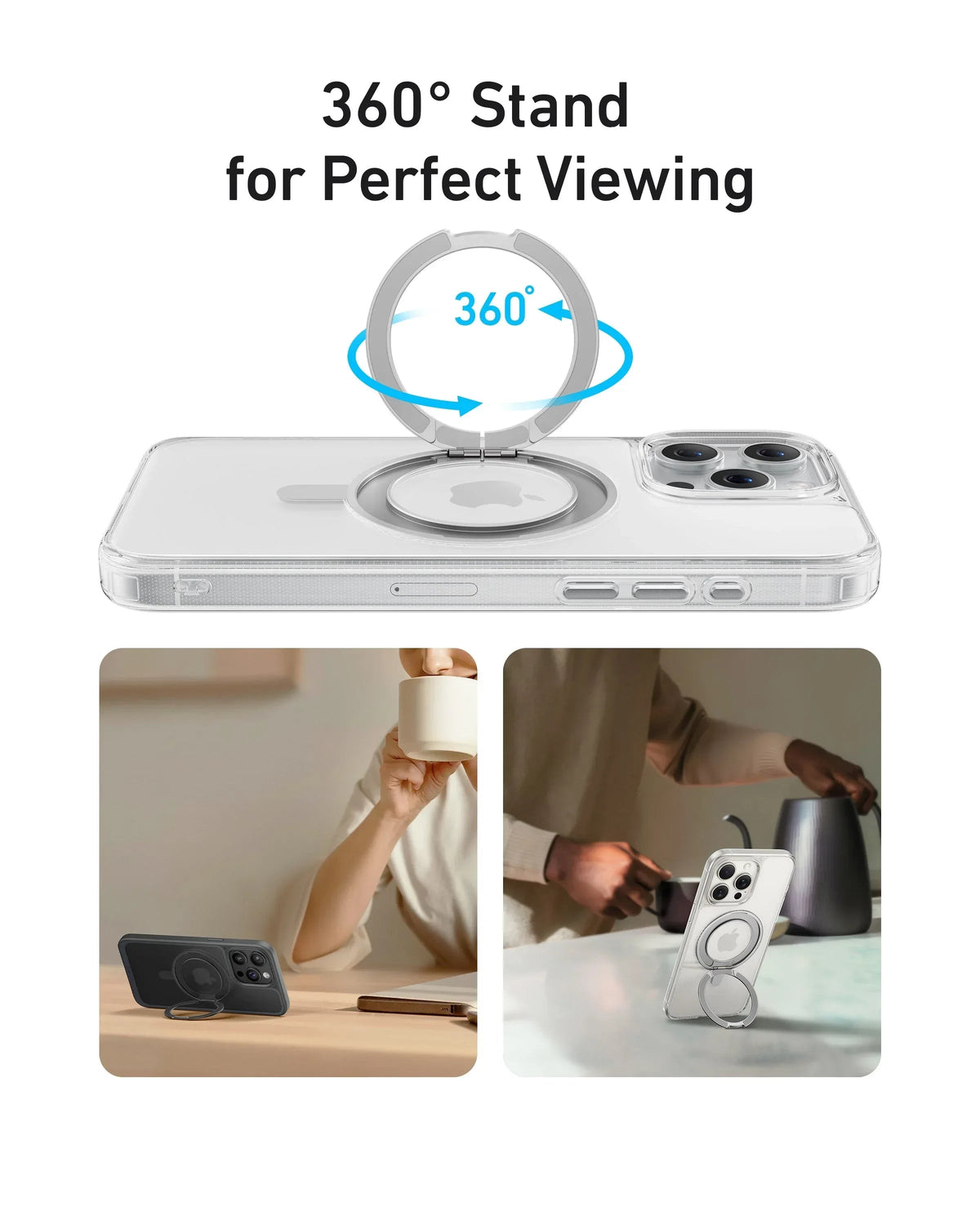 Anker MagGo Magnetic Case with Stand (360° Ring Stand) - Snagva