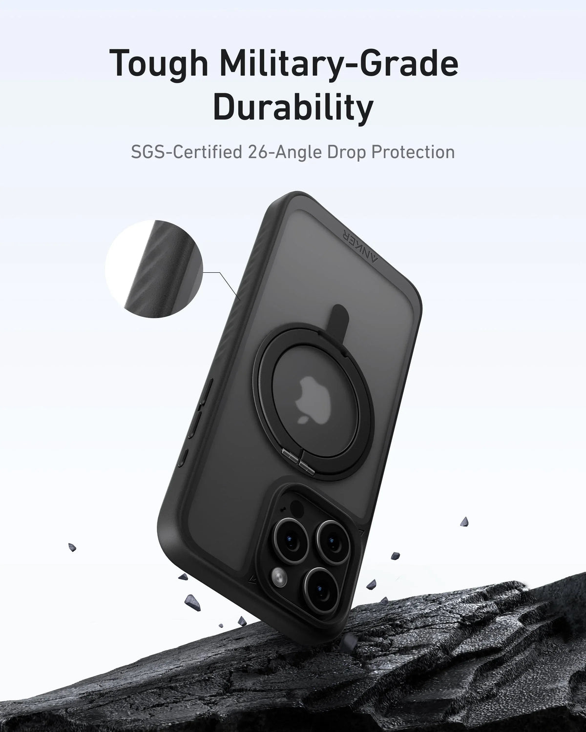 Anker MagGo Magnetic Case with Stand (360° Ring Stand) - Snagva