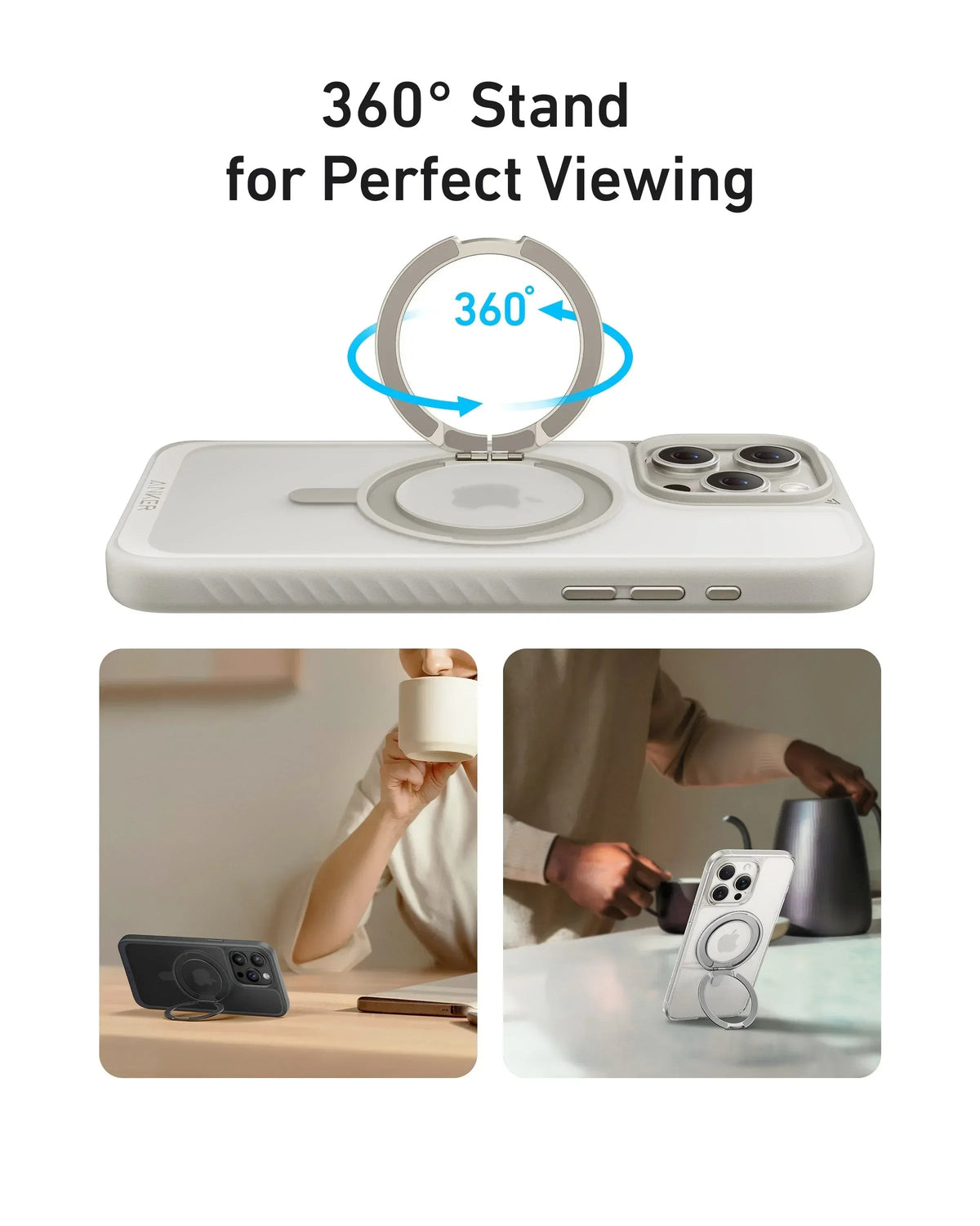 Anker MagGo Magnetic Case with Stand (360° Ring Stand) - Snagva