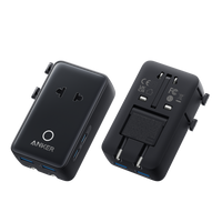 Anker Nano Travel Adapter (5-in-1, 20W, 1-Pack)