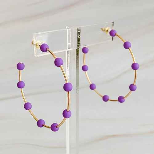 Games On Cloud Nine Hoop Earrings