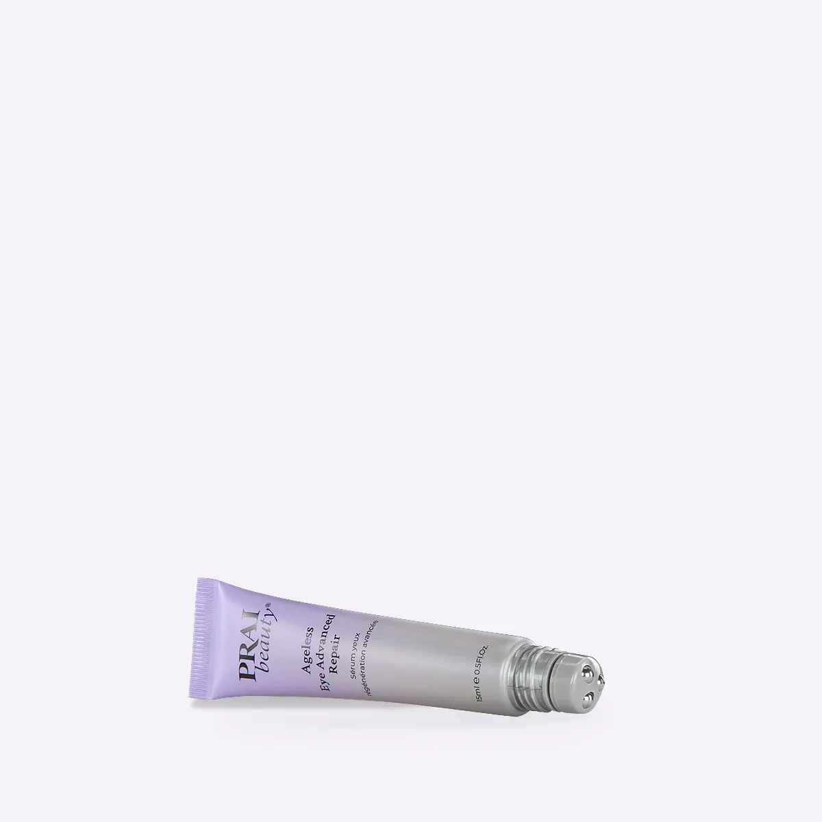 Close-up of Ageless Eye Advanced Repair with rollerball applicator open, showing product tip