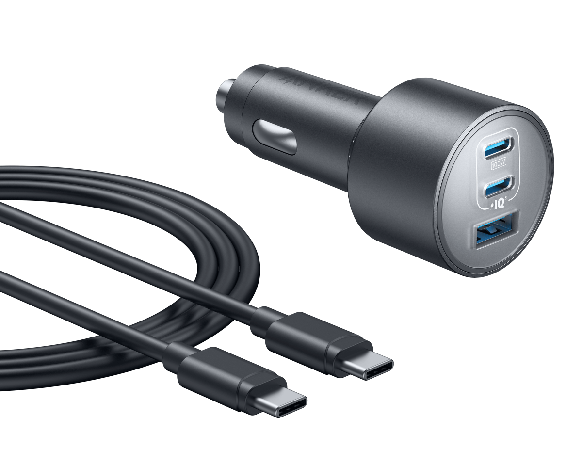 Anker Nano Car Charger 167.5W 3 Ports