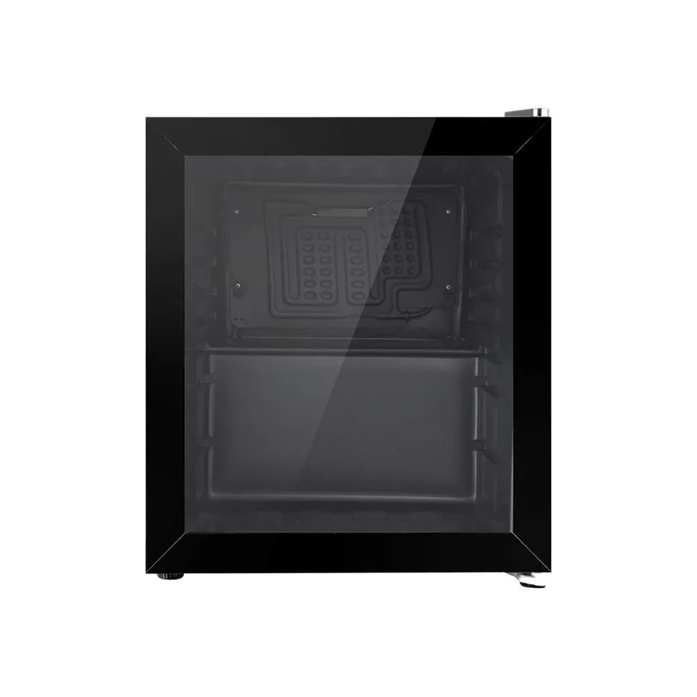 Close-up of Devanti fridge control panel with temperature settings
