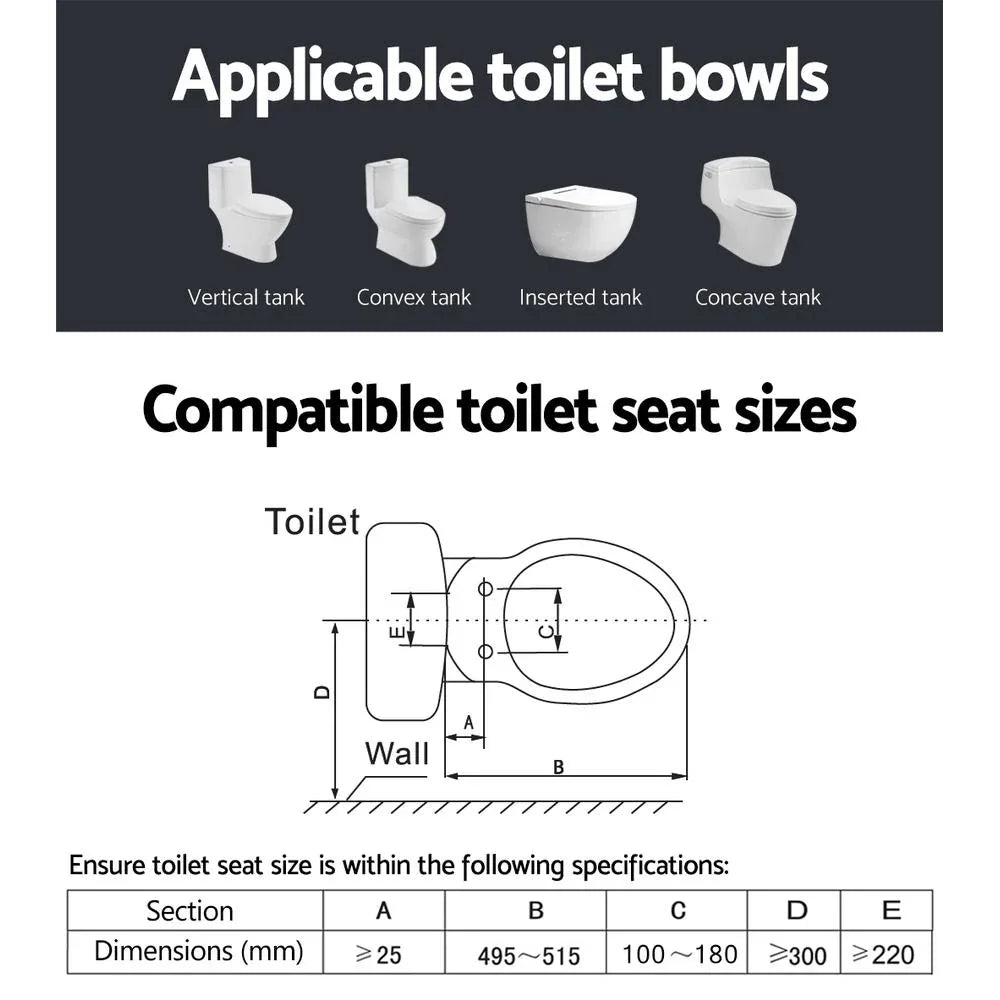 Electronic bidet seat viewed from side angle highlighting sleek and ergonomic shape.