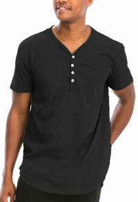 Henley Scallop Tee