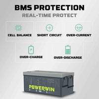 Powerwin BT5120 12.8V 5120Wh LiFePO4 Battery 4000 Cycles Built-in BMS