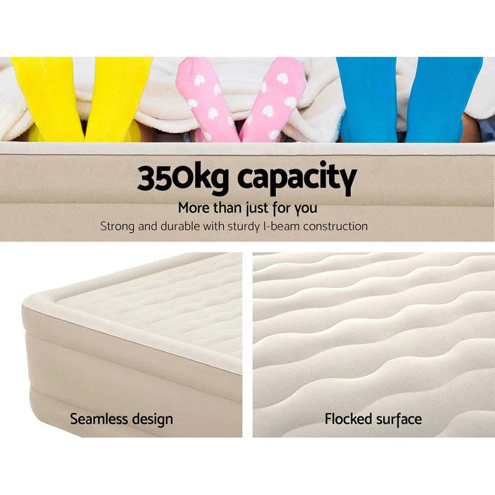 Inflation valve and power adapter used to quickly inflate the Bestway air bed.