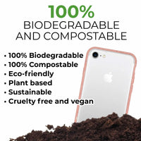 Biodegradable phone case - Transparent Pink - Snagva