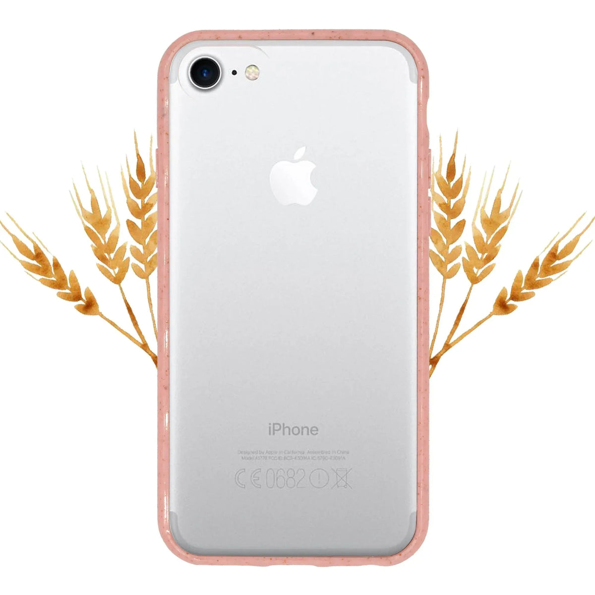 Biodegradable phone case - Transparent Pink - Snagva