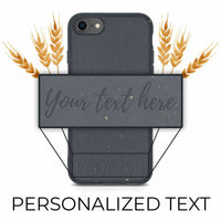 Biodegradable Personalized Phone Case - Black - Snagva