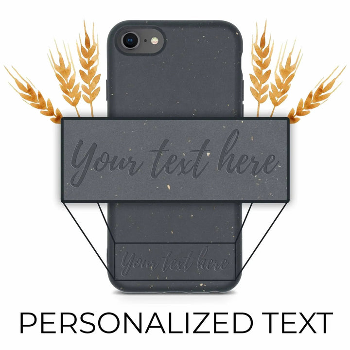 Biodegradable Personalized Phone Case - Black - Snagva