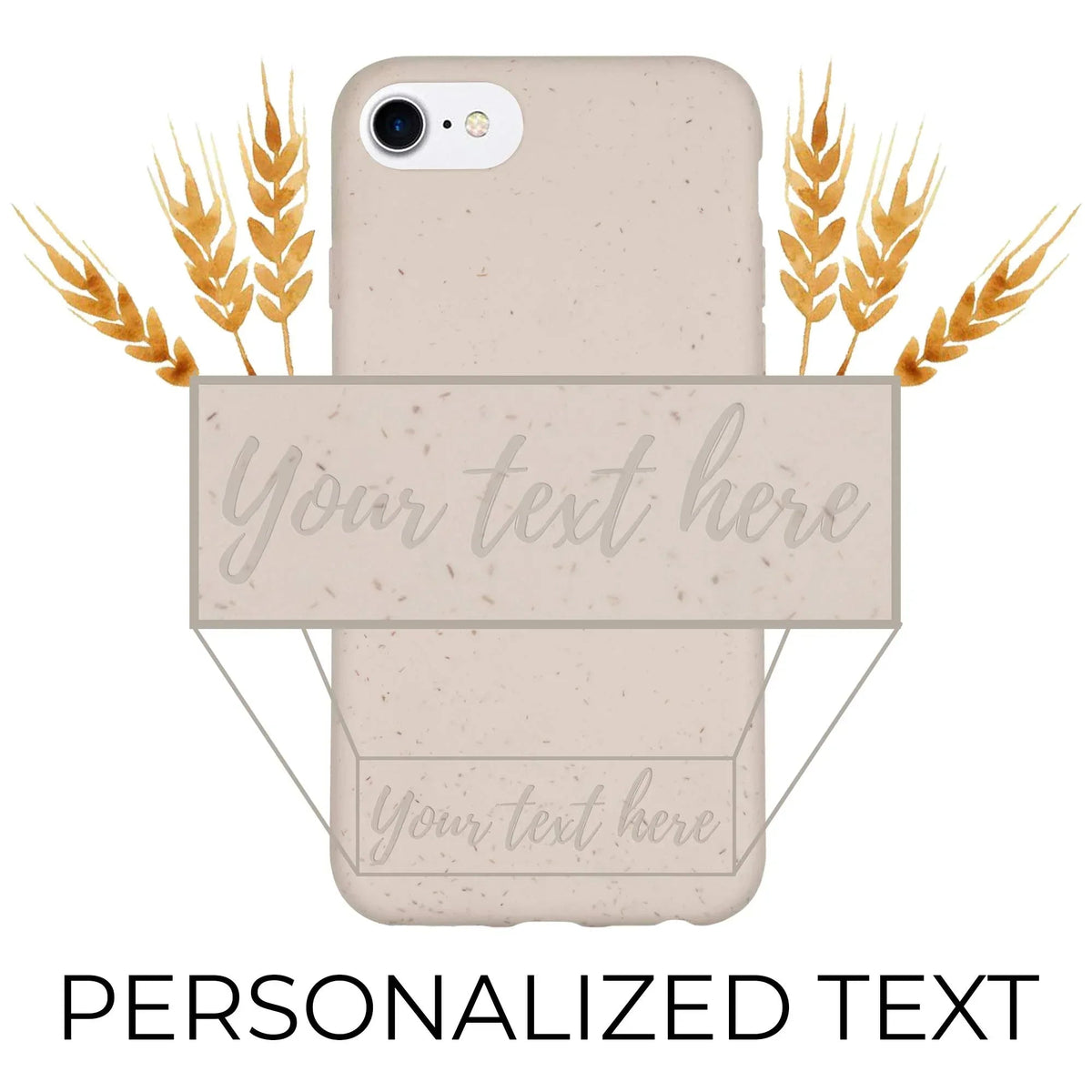 Biodegradable Personalized Phone Case - Natural White - Snagva