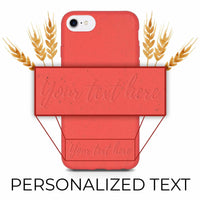 Biodegradable Personalized Phone Case - Red - Snagva