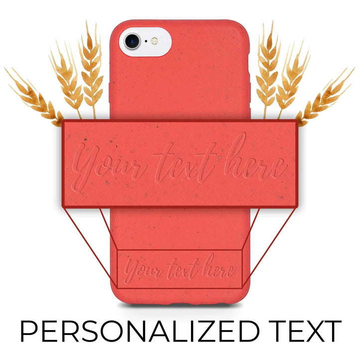 Biodegradable Personalized Phone Case - Red - Snagva