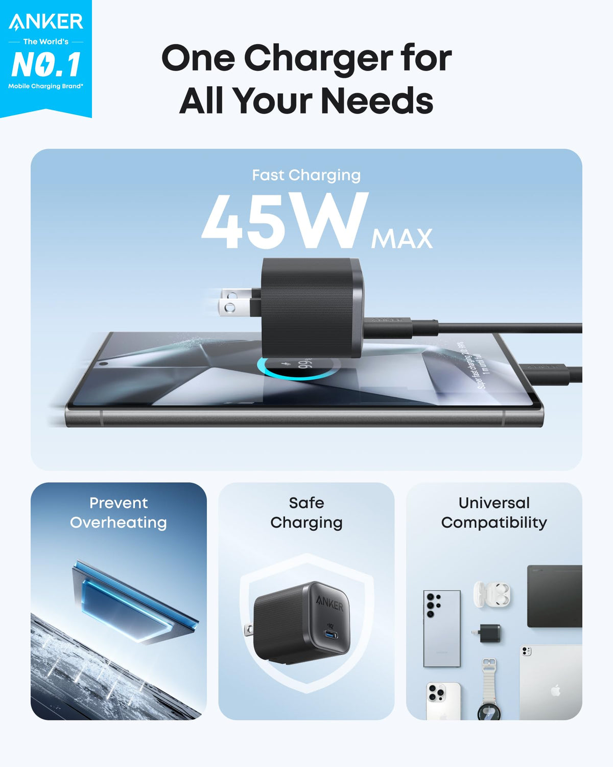 Anker Nano Charger 45W - product view 2