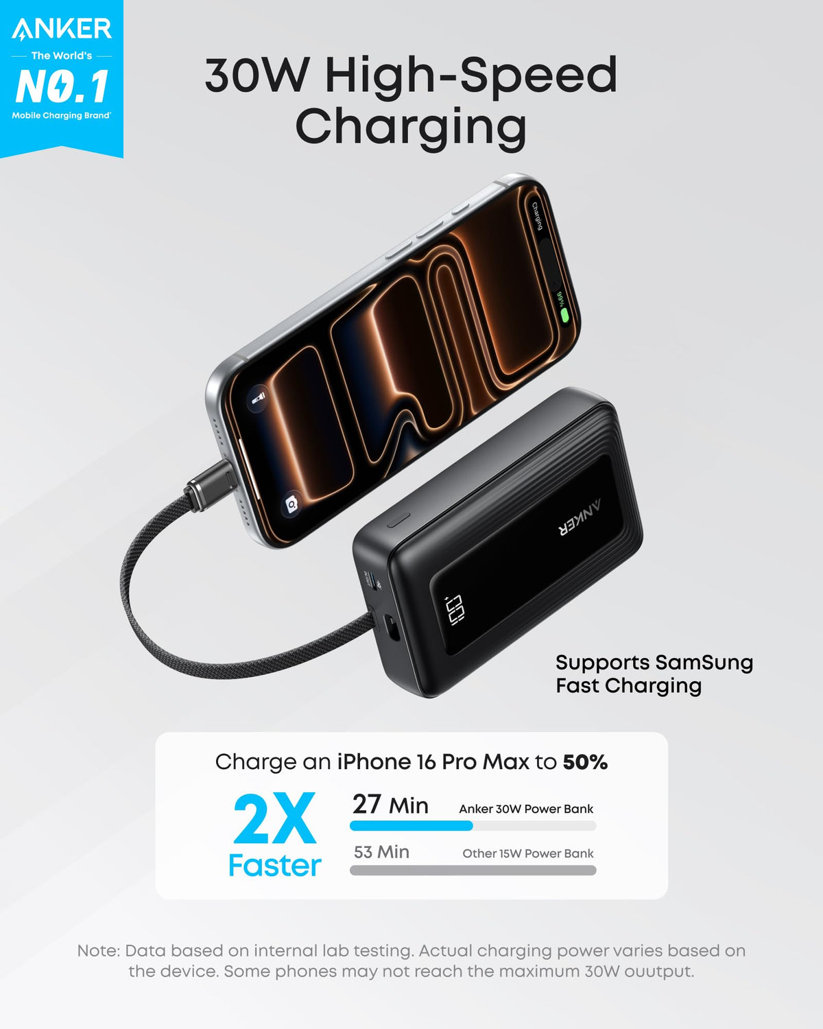 Anker Zolo Power Bank 10K 30W - product view 2