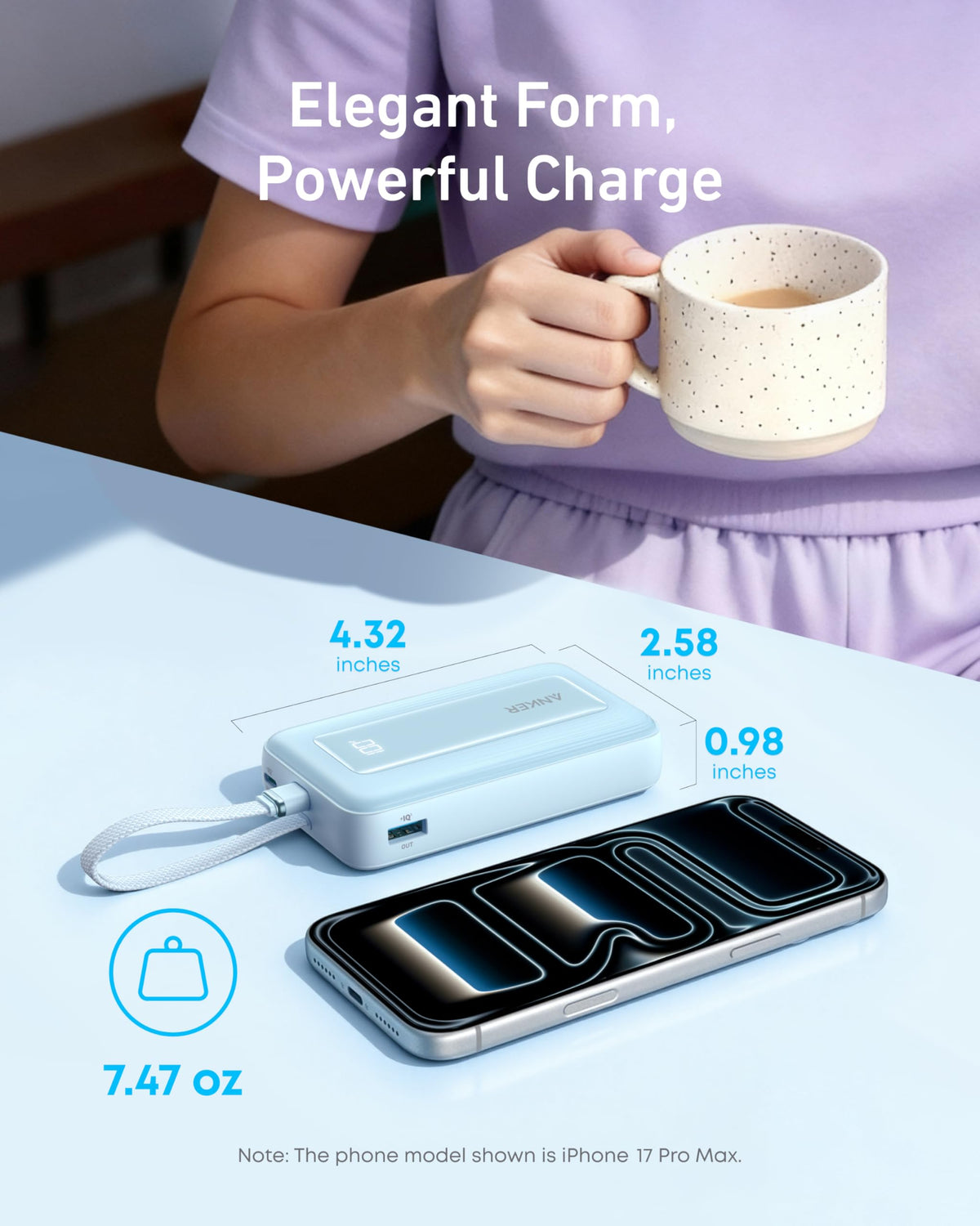 Anker Zolo Power Bank 10K 30W - product view 4