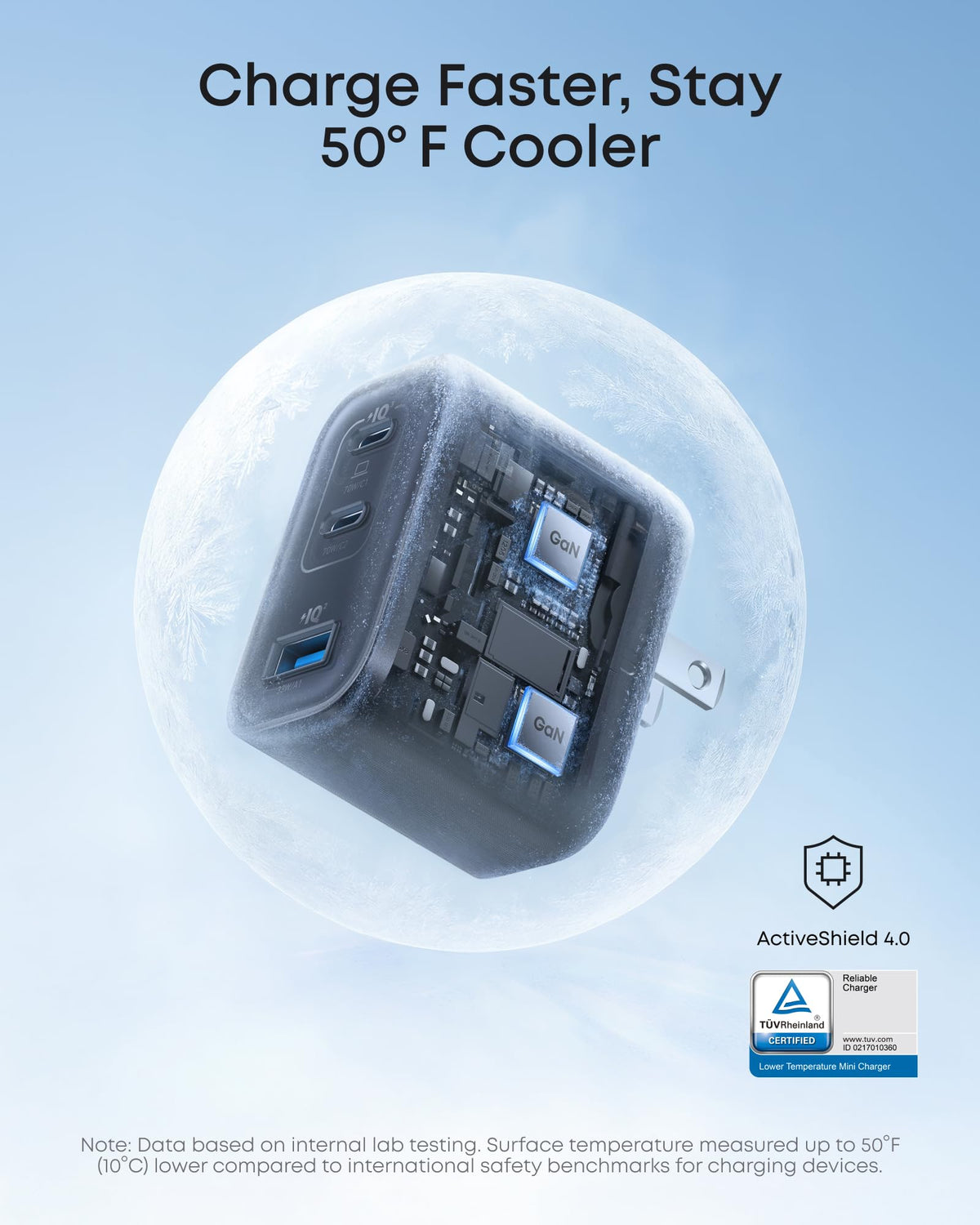 Anker Nano Charger 70W 3 Ports - product view 4