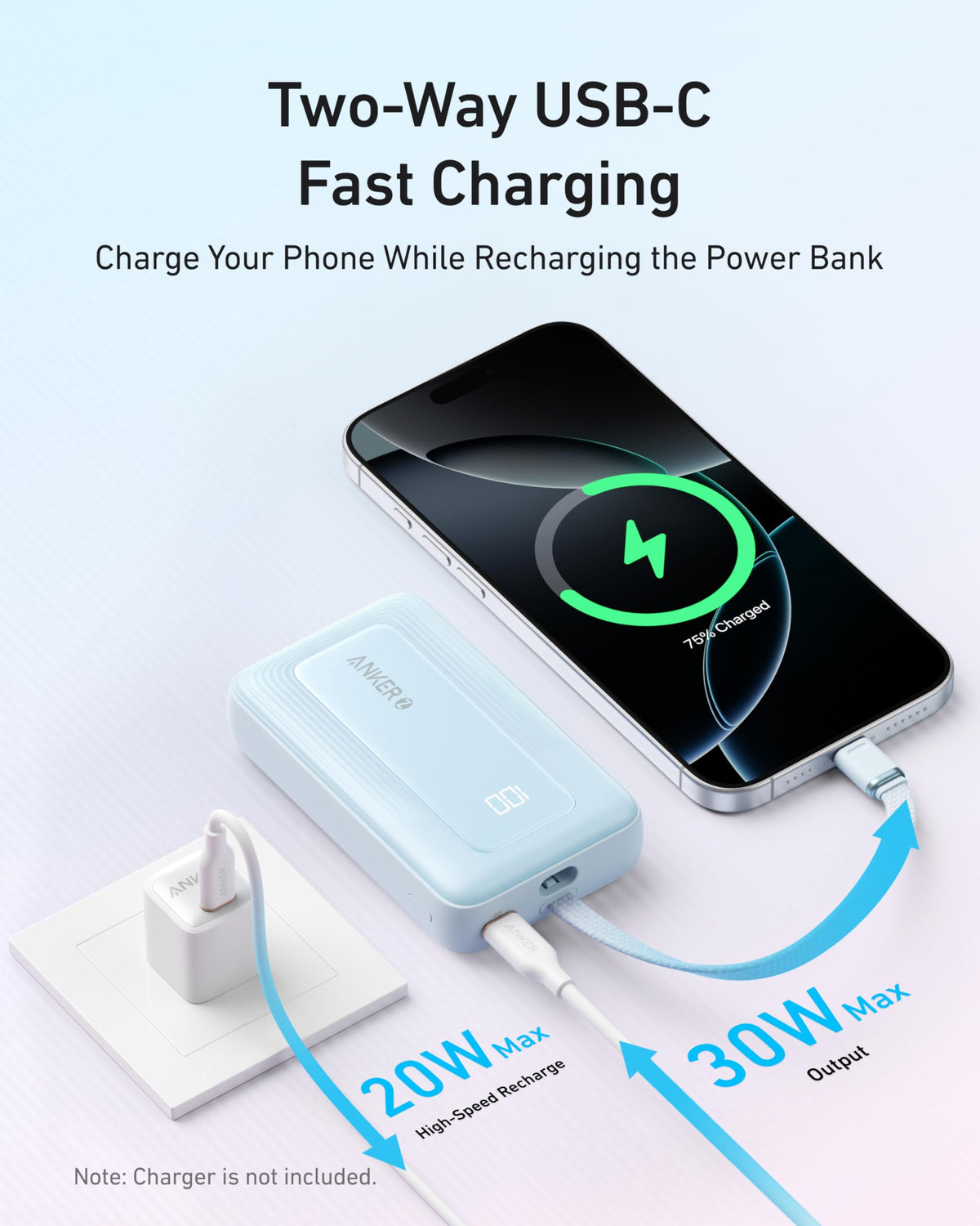 Anker Zolo Power Bank 10K 30W - product view 5
