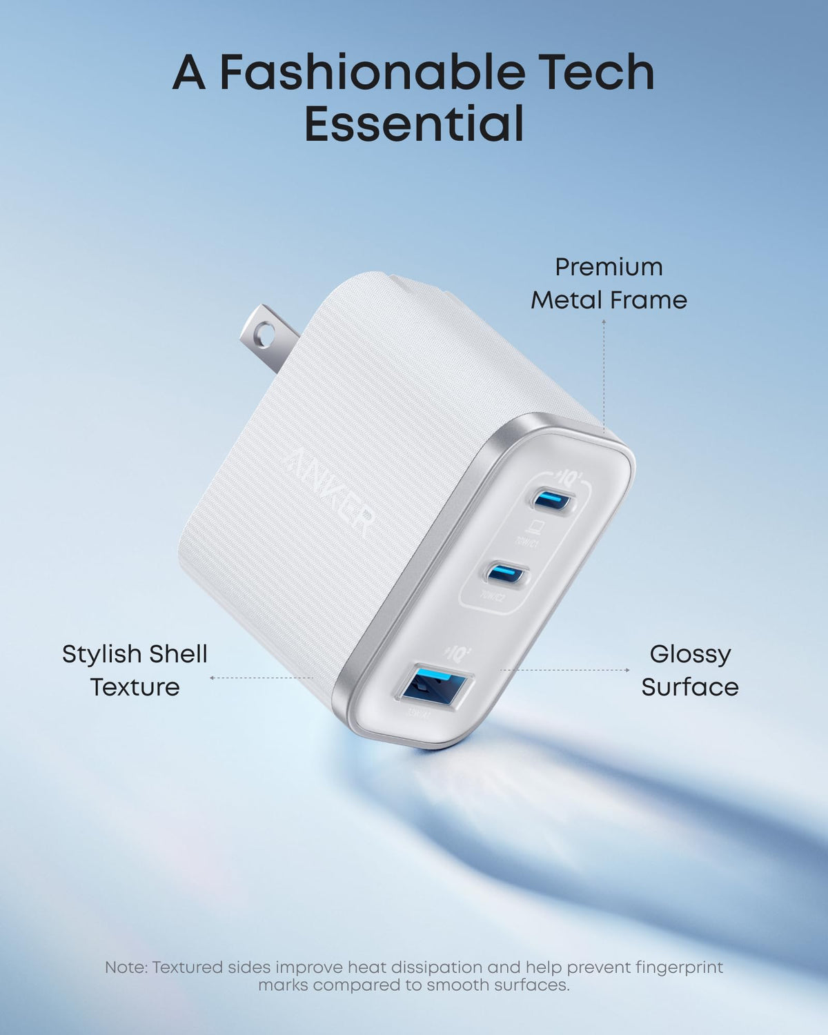 Anker Nano Charger 70W 3 Ports - product view 5