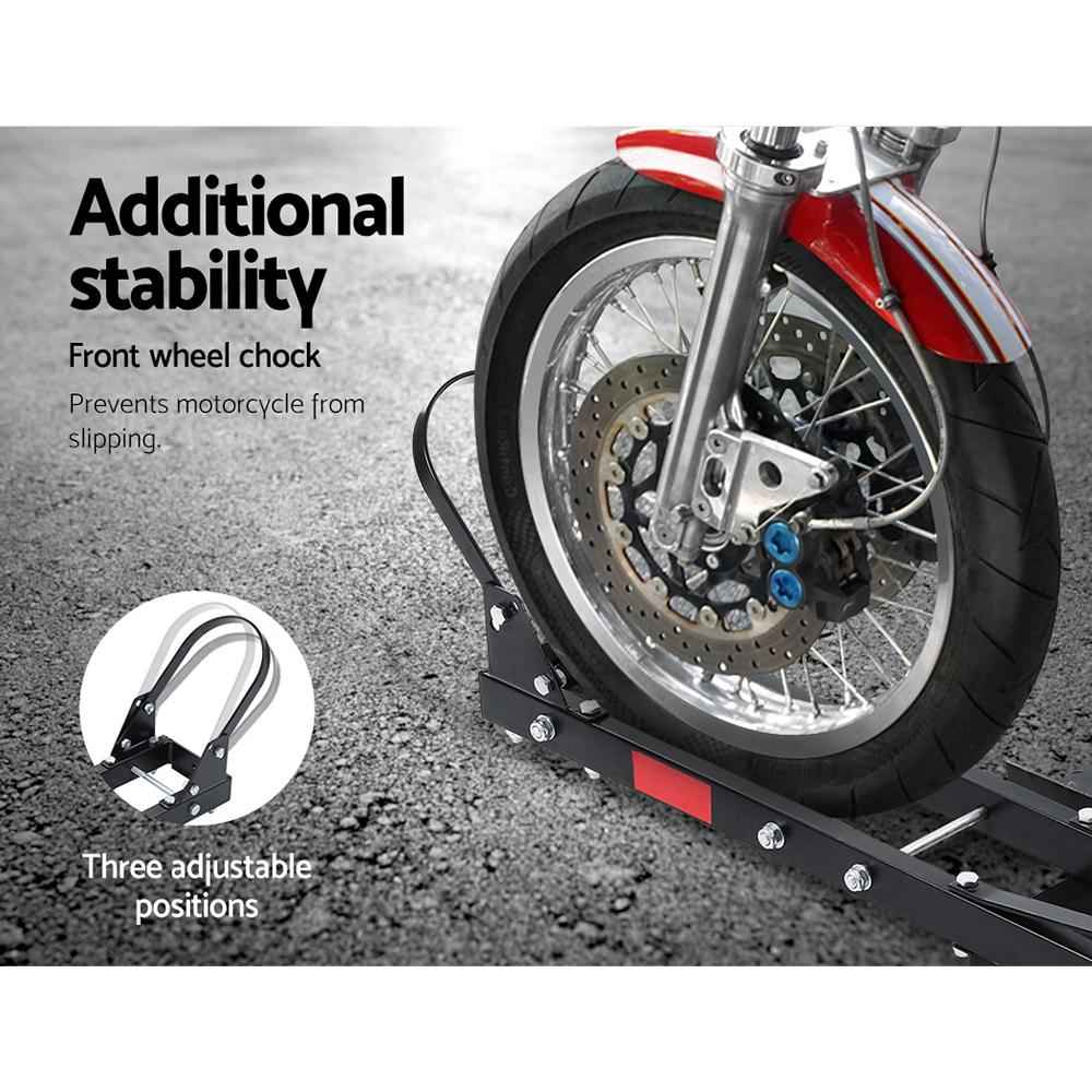 Giantz Motorcycle Motorbike Carrier Rack Ramp 2"Towbar Adjustable