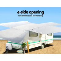 Weisshorn 16-18ft Caravan Cover Campervan 4 Layer UV Water Resistant - Snagva