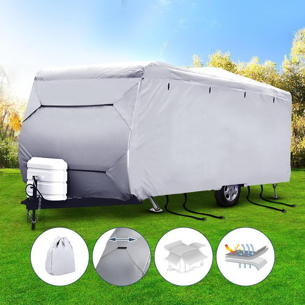 Weisshorn 16-18ft Caravan Cover Campervan 4 Layer UV Water Resistant - Snagva