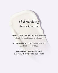 After image showing firmer, tighter neck and decolletage skin post-treatment.