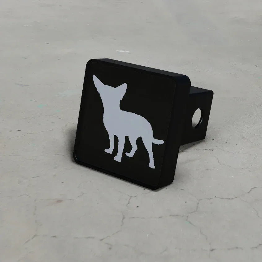 Chihuahua Silhouette LED Hitch Cover - Brake Light - Snagva