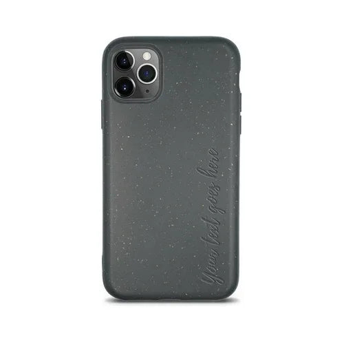 Biodegradable Personalized Phone Case - Black - Snagva