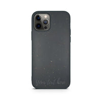 Biodegradable Personalized Phone Case - Black - Snagva