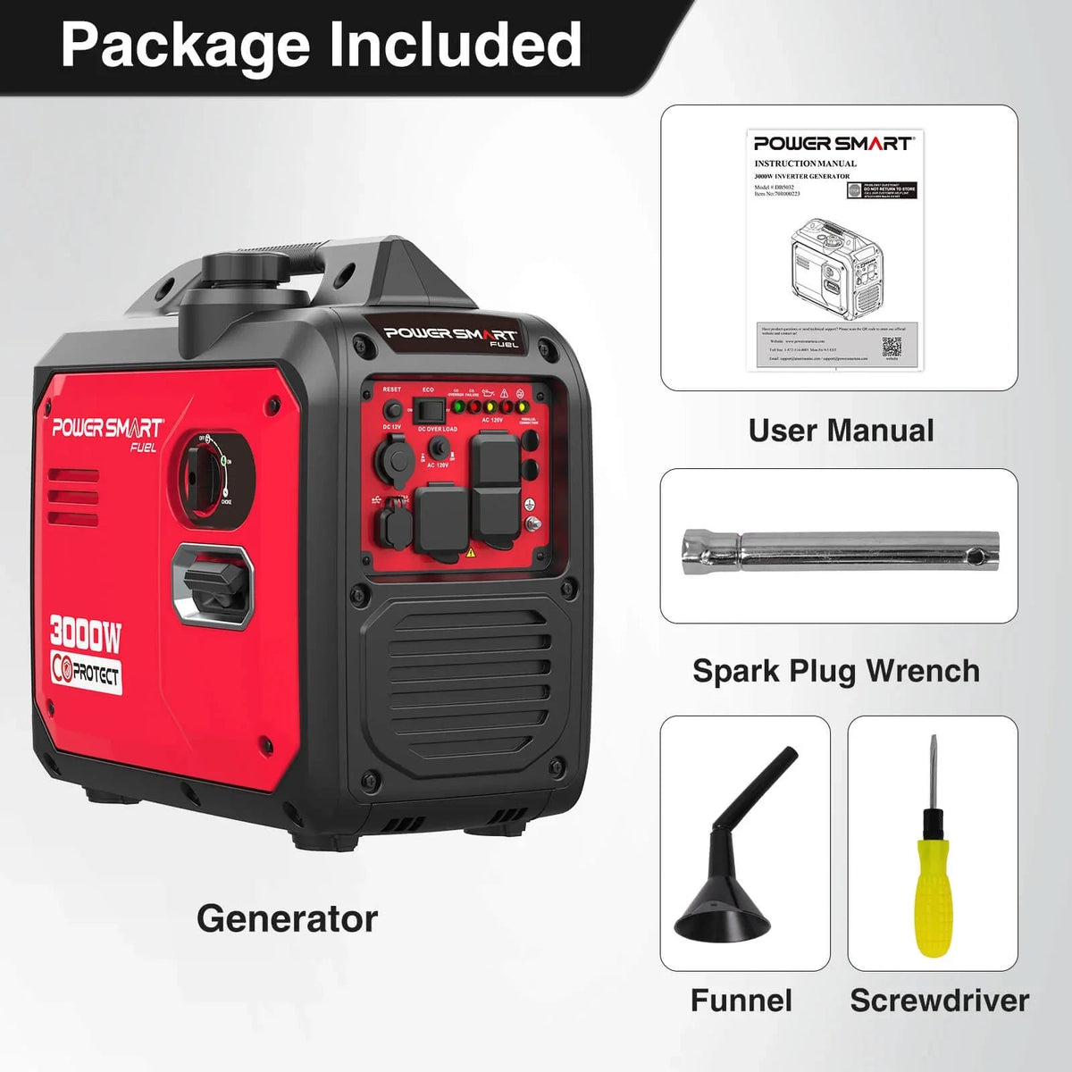 3000W Inverter Gas Generator w/ CO Alert DB5032 product image for Snagva.
