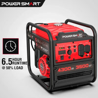 Generator running quietly on outdoor surface with grass in background