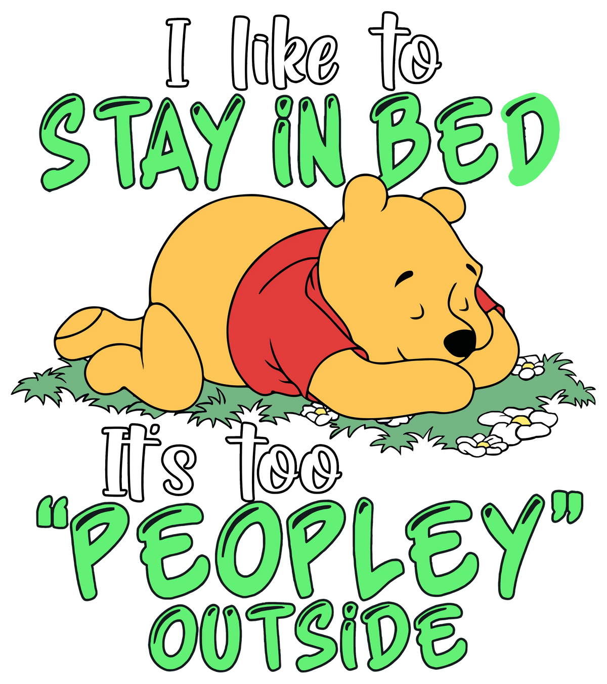Winnie The Pooh - It's Too Peopley Outside - Digital Download
