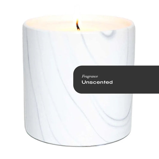 Unscented White Marble Candle 6oz