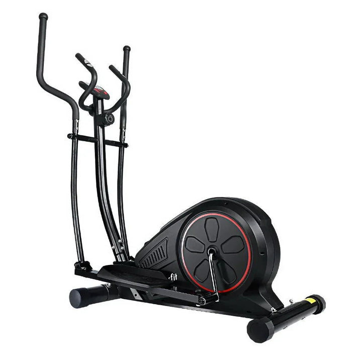 Black Everfit elliptical cross trainer exercise bike shown from front angle