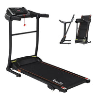 Everfit Electric Treadmill angled view showing compact design and sturdy steel frame