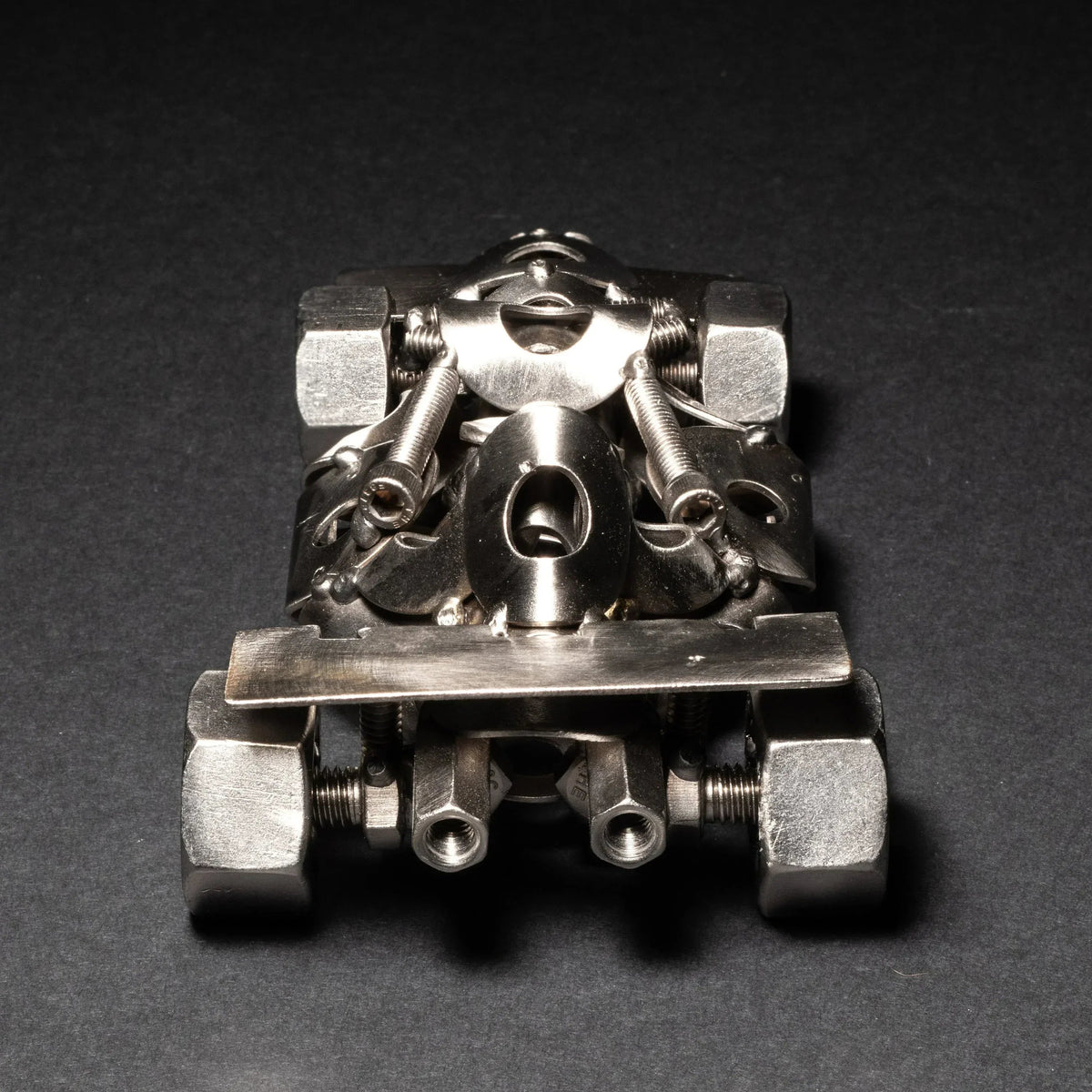 Scrap Metal Formula 1 Car, Steel Indy Car Figurine, Nuts and Bolts - Snagva