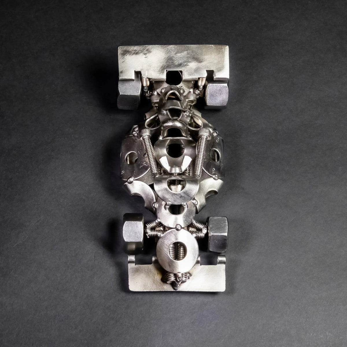 Scrap Metal Formula 1 Car, Steel Indy Car Figurine, Nuts and Bolts - Snagva