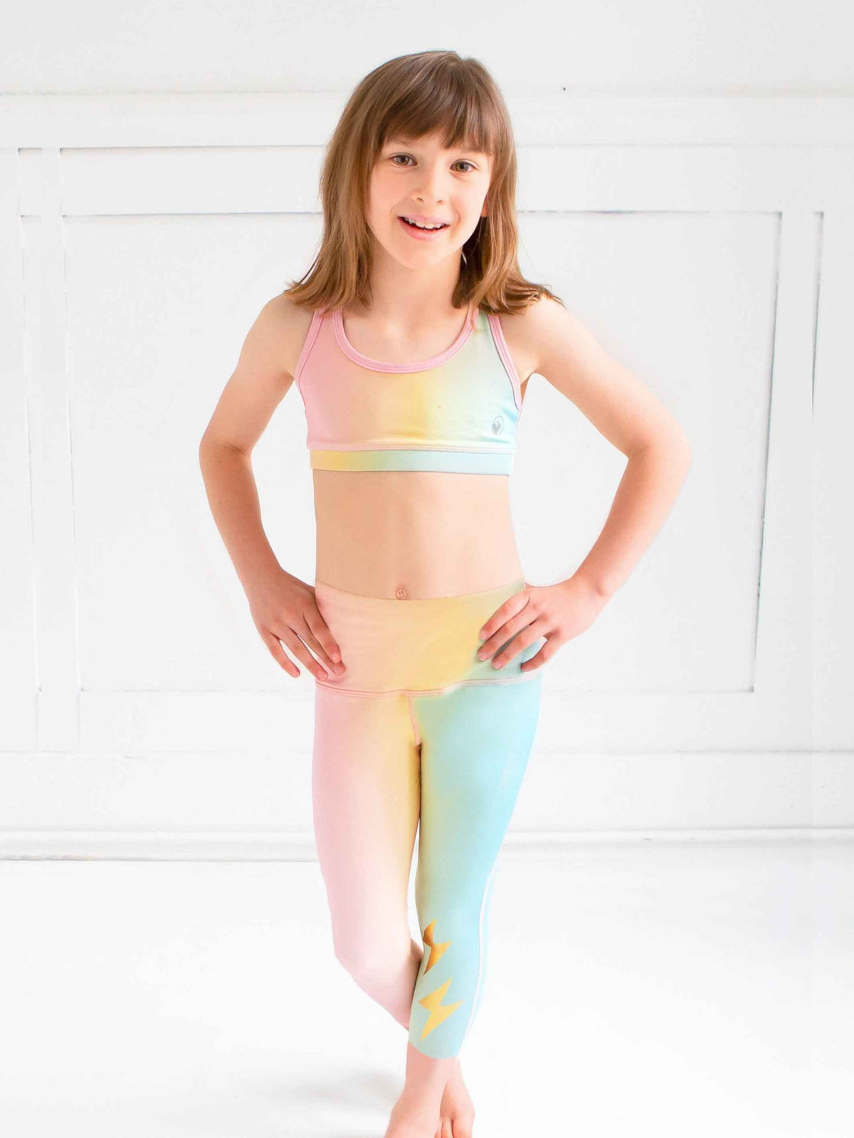 Fenna Pastel Activewear Capri Leggings