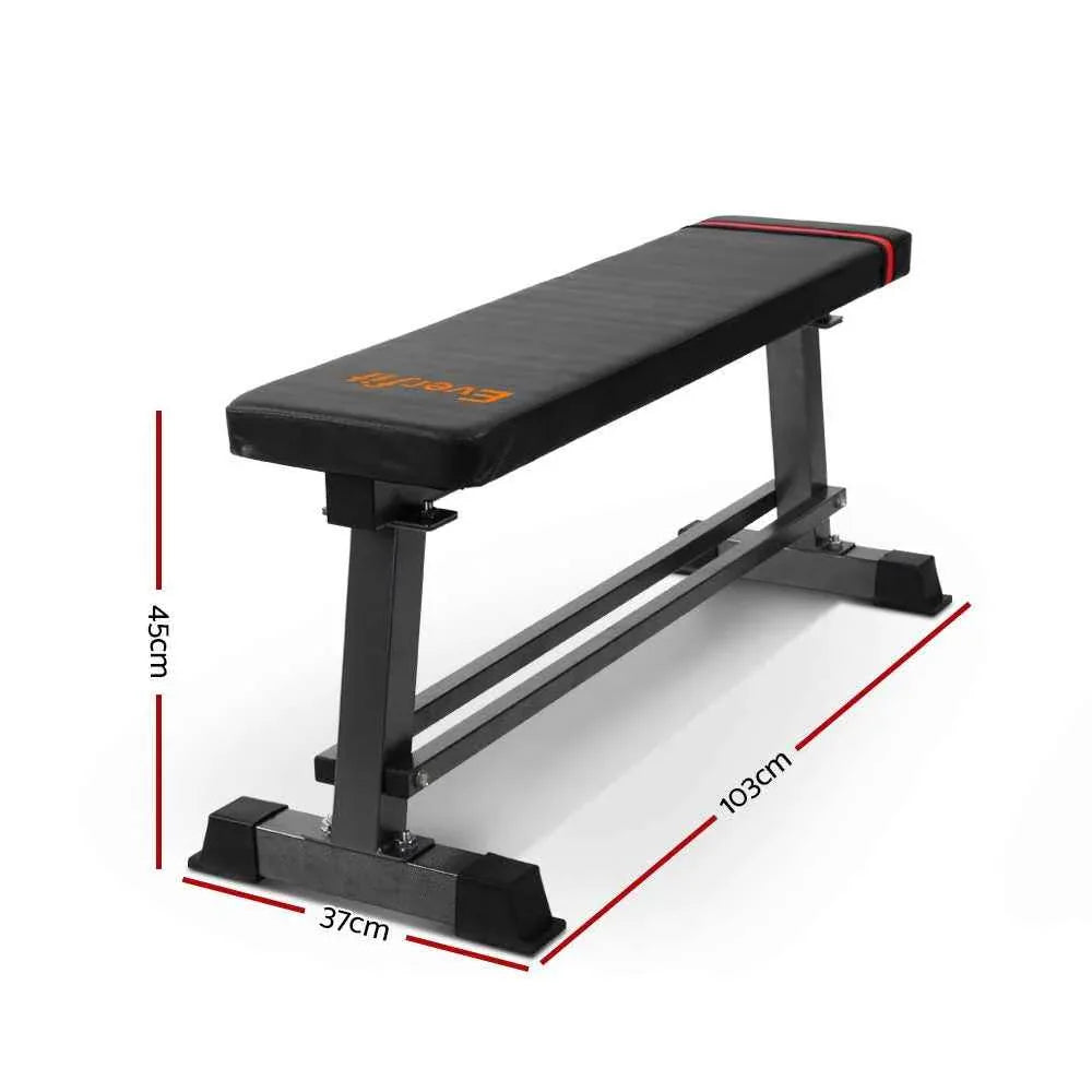 Everfit Weight Bench Flat Multi-Station Home Gym Squat Press Benches
