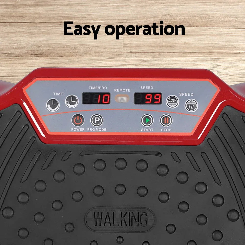 Everfit Vibration Machine compact round fitness platform with dual-belt motor visible.