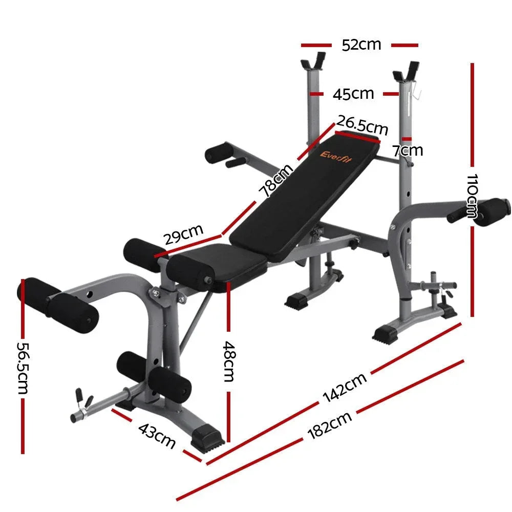 Everfit Multi Station Weight Bench Press Fitness Weights Equipment - Snagva