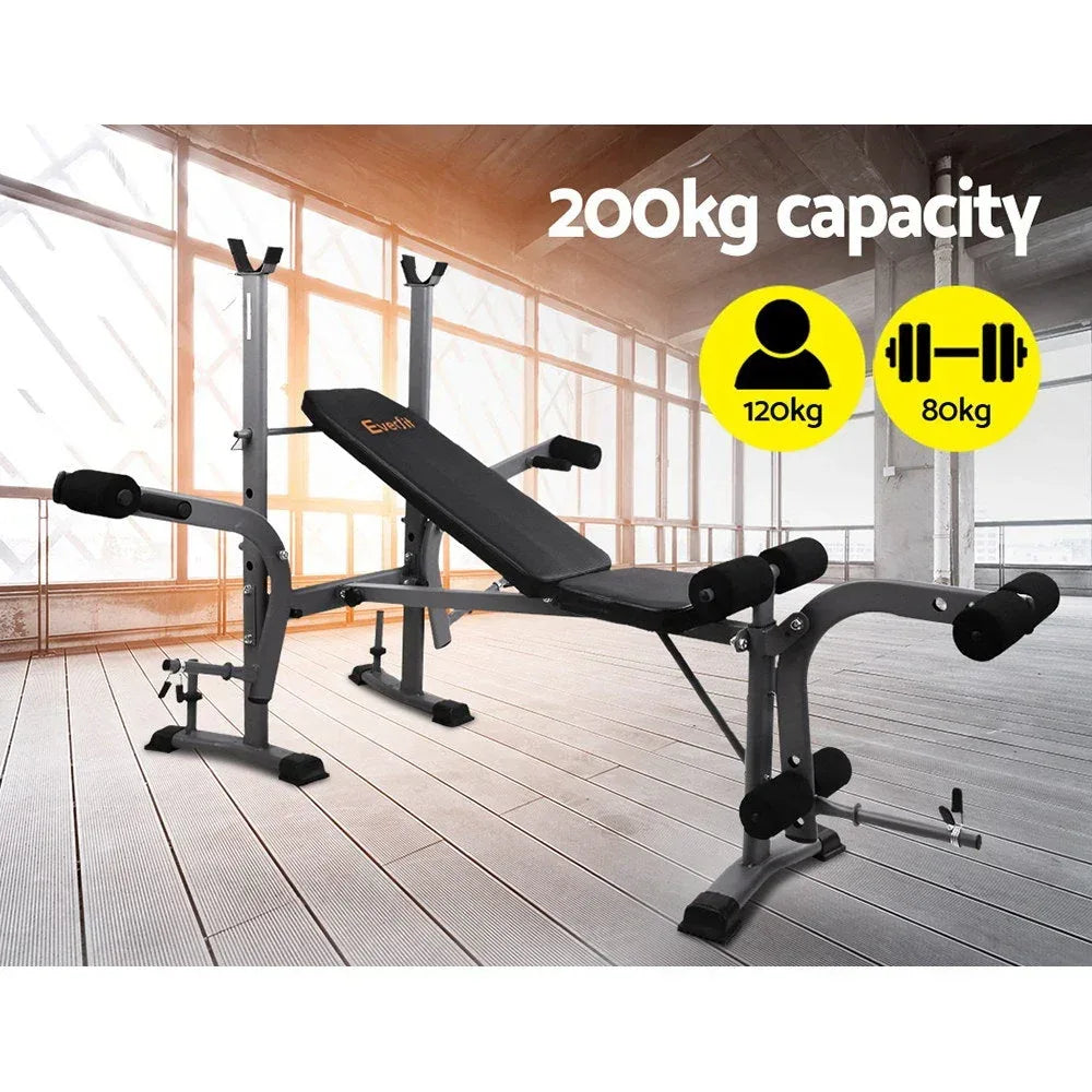 Everfit Multi Station Weight Bench Press Fitness Weights Equipment - Snagva